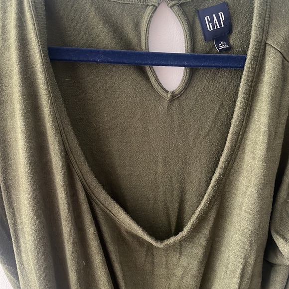 Gap jumpsuit comfy green drawstring waist - Picture 2 of 3